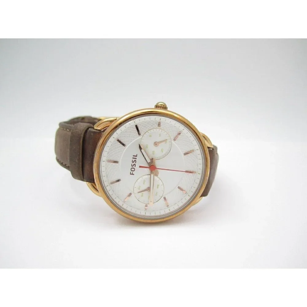 Women Fossil Quartz WR Analog 36mm Dial Causal Round Watch (G433) ES4007